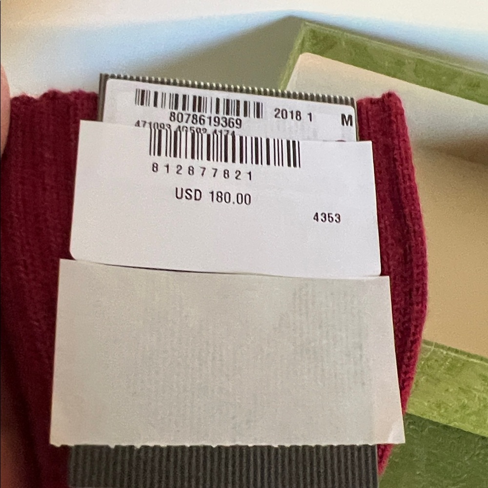 Gucci unisex Burgundy and Navy Socks - Picture 8 of 8